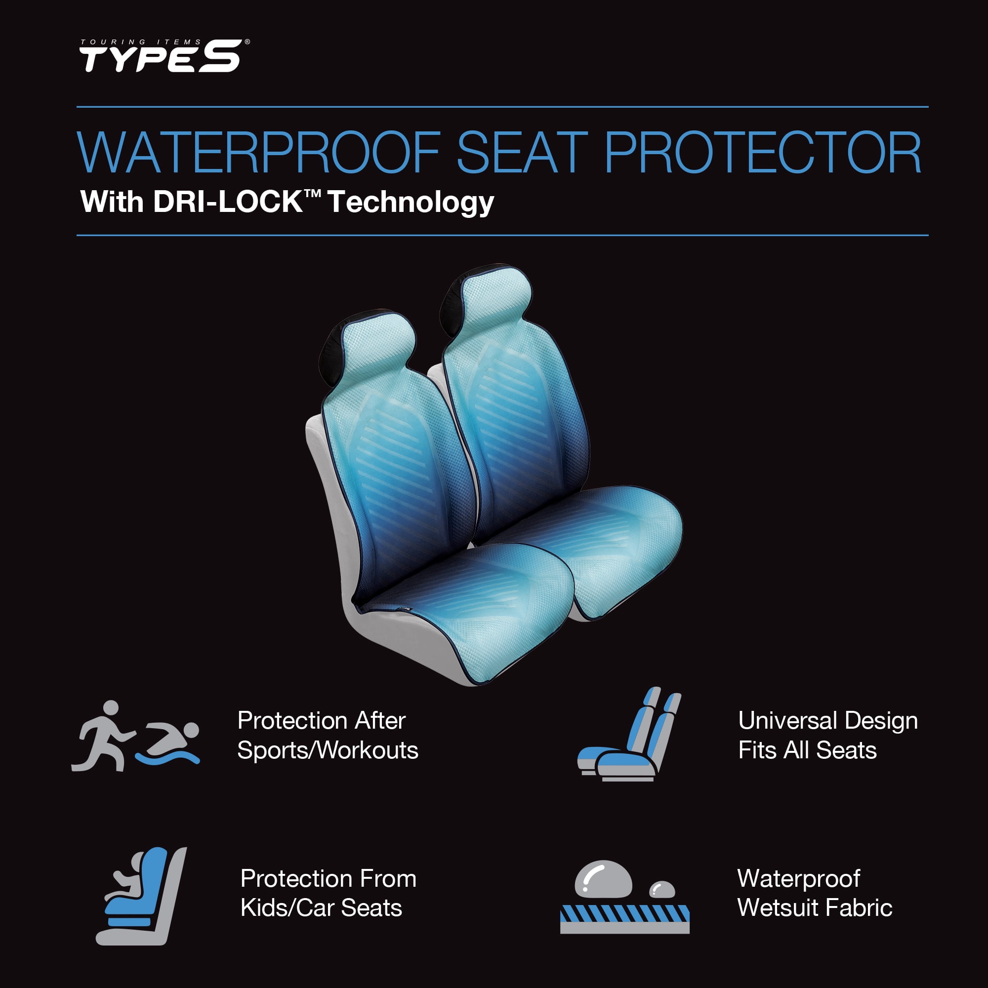 Types waterproof top seat protector