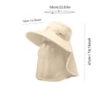 thumbnail image 2 of Cooling Sun Shield Hat , UV Protection Face Cover Cap for Outdoor Travel , Breathable Tencel and Ice Silk Synthetic Fiber , Hiking Driving and Summer Outdoor Activity Accessory, 2 of 5