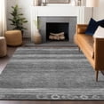 thumbnail image 6 of HomeRoots 622610 9 x 12 ft. Gray & Silver Aztec Washable Transitional Indoor & Outdoor Rectangle Area Rug, 6 of 9