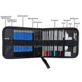 thumbnail image 2 of Ensemble de 41 Pcs Outil de Dessin Crayons Effaceur avec Trousse, 2 of 3