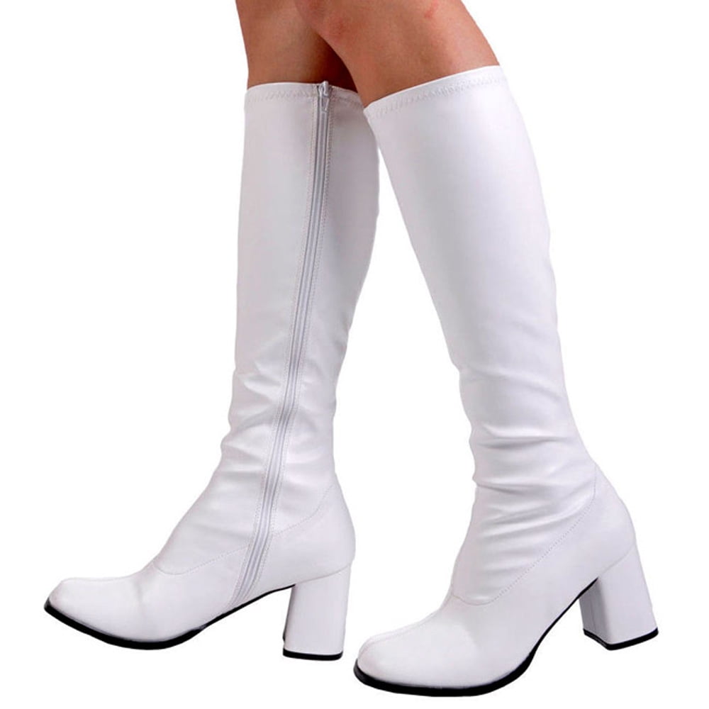 cheap white gogo boots