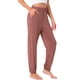 thumbnail image 4 of Pantalones de pijama para mujer INSPIRE CHIC, suaves y cómodos, pantalones de lounge, ropa de dormir con bolsillo, XL, rojos, 4 of 6