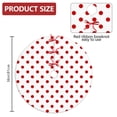 thumbnail image 2 of 36 Inch Christmas Tree Skirt – Velvet Plush Tree Mat, Soft Thickened Polyester with Red Ties, Single-Sided Printing, Available in 30in/36in/48in, Perfect for Holiday Xmas Tree Decoration, 2 of 7