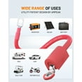 thumbnail image 3 of Ampeak 4 AWG 1FT Battery inverter cables, 3/8" M10, Power Inverter Wire(1 Positive & 1 Negtive) UL10269 standards, for Car, Truck, RV, Solar, 3 of 8