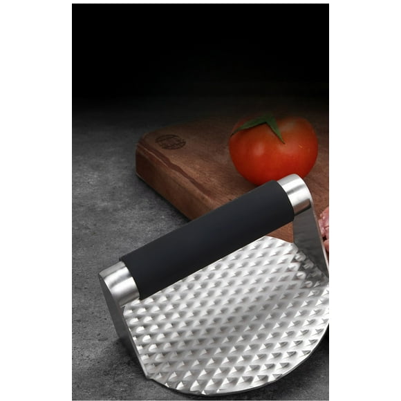 Bwiyojiz 5.51x5.51x3.14" Stainless Steel Round Meat Pie Tool Kitchen Supplies for Burger Press Home Utensils, Gifts for Family