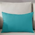 thumbnail image 3 of Teal Throw Pillow Covers, Turquoise Pure Teal Soft Breathable Pillow Cases with Invisible Zipper for Sleeping, King Size Pillowcases for Couch Bed Sofa Chair 20x36 Inches, 3 of 6