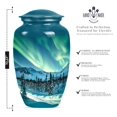 thumbnail image 2 of SUBSH Northern Lights Urn - Large Urn - Adult Urns for Human Ashes Women - Cremation Urns for Men - Urns for Cremation Ashes - Ashes Urn (10 INCH Pack of 1), 2 of 2