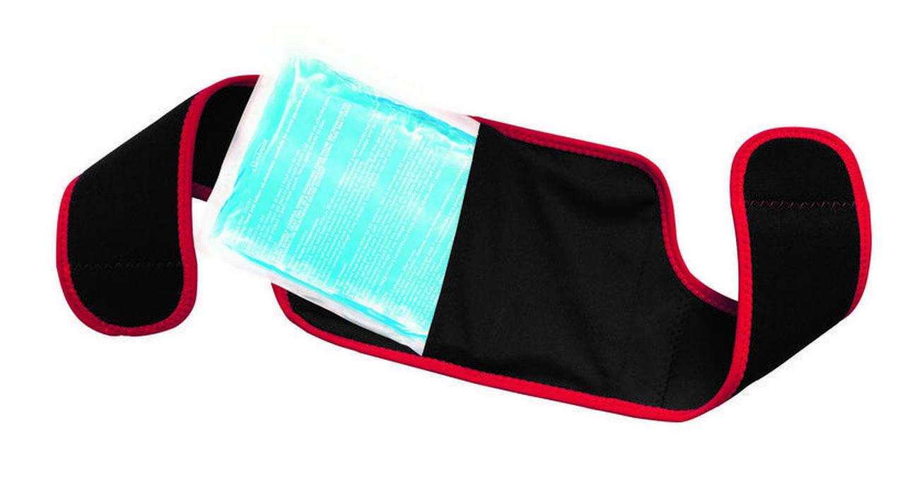 Sunbeam Hot + Cold Therapy Knee Wrap, Black , 30.7' x 7.5'