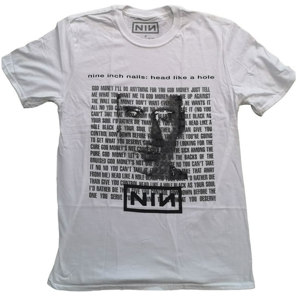 Nine Inch Nails Unisex T-Shirt Head Like A Hole (Small)