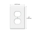 thumbnail image 2 of WIRESTER 1-Gang Duplex Wall Plate/Switch Plate Cover, Galaxy Star Space, 2 of 6