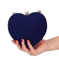 thumbnail image 4 of Party Clutch Purse Cute Heart Shaped Women Handbag Evening Bags, 4 of 5