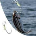 thumbnail image 2 of Luminous Live Sh Rimp Hooks High Car Bon Steel Fishing Hooks With Barbed Saltwater Co Rrosion Re Sistant Strong Hooks Ideal For B Groupers Pi Ke & More, 2 of 5
