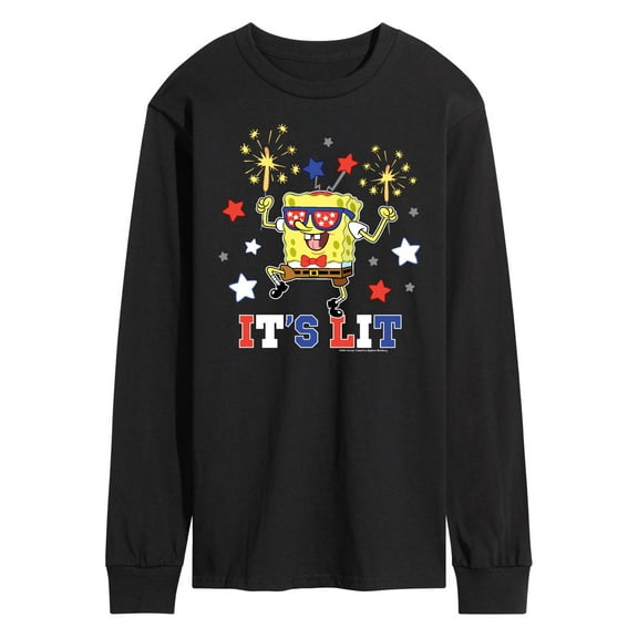 SpongeBob SquarePants - It's Lit - Men's Long Sleeve T-Shirt