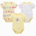 thumbnail image 5 of Baby Onesies Boy Baby Girls 3-Pack Short-Sleeve Bodysuit, 5 of 7