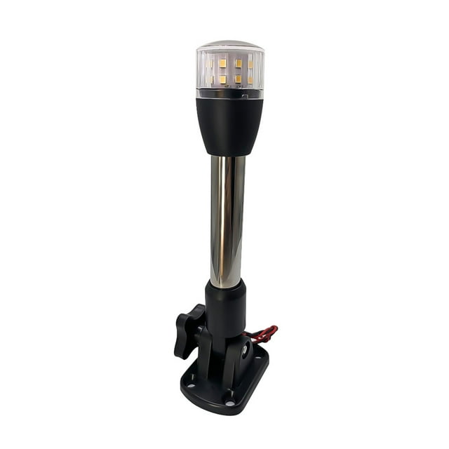 Boat White LED All Round Marine 10/30V Pole Light Fold Down Masthead Anchor Lamp ,High Bright