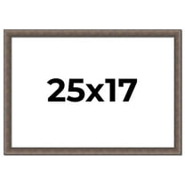 25x17 Frame Silver Real Wood Picture Frame Width 1.25 Inches | Interior Frame Depth 0.5 Inches |