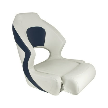 UPC: 0038132948273 | Springfield 1043251 Deluxe Sport Flip Up Seat – White/Blue