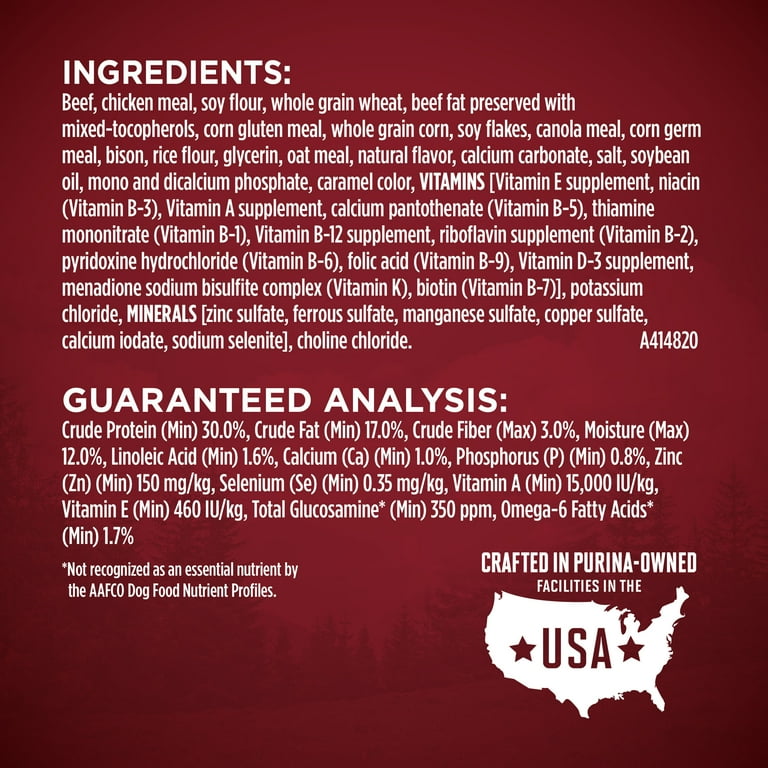 Purina one smartblend dog food ingredients 2025