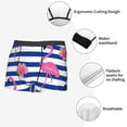 thumbnail image 3 of Pofeuu Pink Flamingo Print Men’s Boxer Briefs, Moisture-Wicking Underwear, Regular,Trunk-Small, 3 of 5