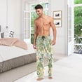 thumbnail image 7 of Light Flowers Ghost Pajama Pants, Men's Lounge Pants Light with Drawstring and Pockets, Christmas New Year Birthday Father's Day Gifts, Medium, 7 of 7