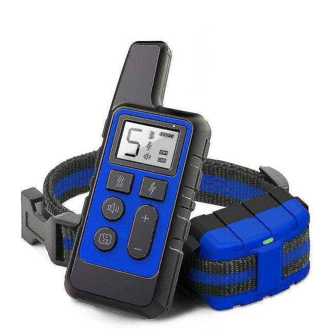 Collar de entrenamiento para perros a prueba de agua, control remoto recargable de 500 m