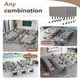 thumbnail image 7 of 47.2" Conference Table, 4 Pack Foldable Flip Top Modular Table with Silent Lockable Wheels, Space-Saving Mobile Training Desk for Office, Classroom & Meeting Spaces, Gray, 7 of 7