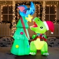 thumbnail image 1 of Dinosaurio inflable navideño Joiedomi de 2,1 m con luces LED, 1 of 8