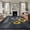Gray, variant on Sunflowers Area Rug 5x8 FT, Non Slip Bedroom Throw Carpet, Modern Bee You Are My Sunshine Black Washable Soft Floor Carpet Non-Shedding Rug for Living Room Nursery Dorm Office