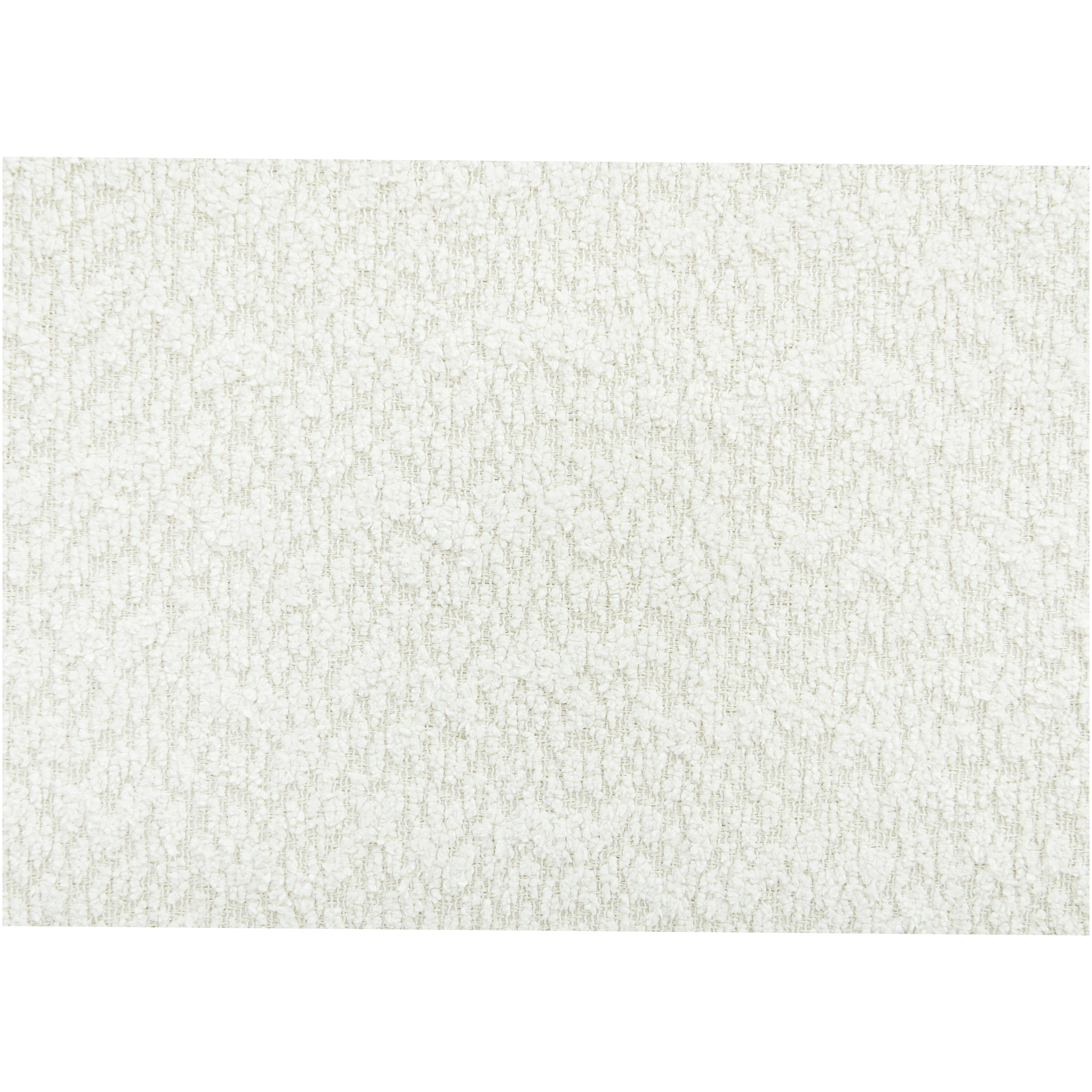 JERFIT Modern King Size Upholstered Platform Bed Frame with Boucle Fabric and Wood Legs, No Box Spring Needed, White