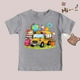thumbnail image 5 of Little Back School Boys Graphic Tops Short Sleeve Tees Kids Soft Casual Shirt Trendy Printed Shirt Clothing Grey Size 6-7T, 5 of 6
