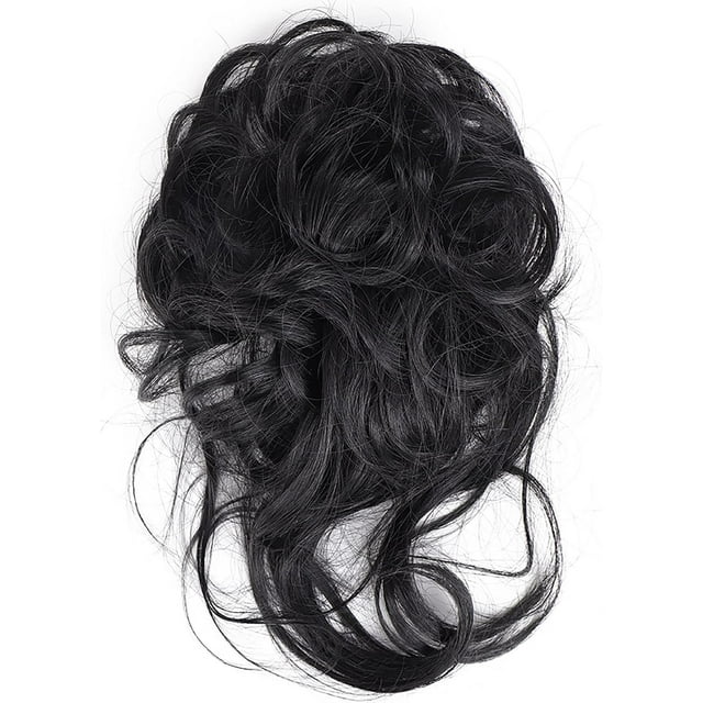 LAICAIW 1 Pce Participer à une Fête Mariage Chignon Désordonné Extension de Chouchous pour Femmes Filles