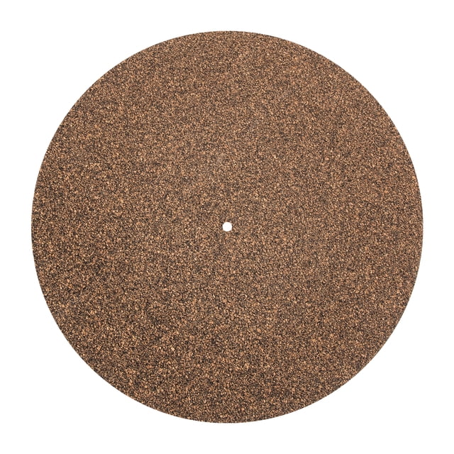 KAKOWELY Turntable Mat Simple Cork Made Vinyl Protective Pad for Phonograph Records Turntable Mat11.61"X11.61"X0.12"