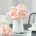 thumbnail image 3 of Set of 18 Pink Artificial Flower DIY Bouquet,Faux Peony Table Centerpieces,Silk Flowers Arrangements Decorations,for Bridal Wedding Birtday Home Party Decor, 3 of 7