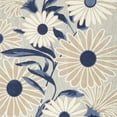 thumbnail image 5 of 7' X 10' Blue And Grey Floral Stain Resistant Non Skid Area Rug, 5 of 7