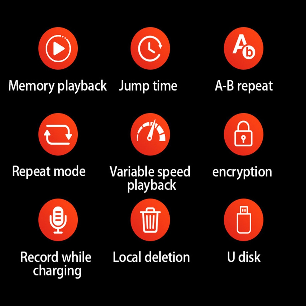 Zeiwohndc USB Pocket Voice Activated Recorder MP3 Music Player Noise Cancellation