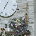 thumbnail image 3 of WRISTBIQUE Hanging Artificial Lavender Wreath Purple Plastic Door Decoration 40.0X36.0X2.4In 1Pack, 3 of 8