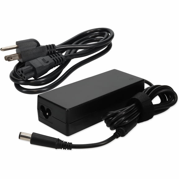 Dell JCF3V Compatible 90W 19.5V at 4.62A Black 5.0 mm x 7.4 mm Laptop Power Adapter and Cable - 19.5 V DC/4.62 A Output