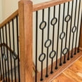 thumbnail image 3 of Wemily 8 Pack Iron Balusters for Staircase,Hollow Single Ring Stair Balusters 1/2" Square Iron Balusters with 16 Swivel Shoes, 3 of 6