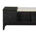 thumbnail image 2 of ACME Boyet Bench in Black and Fabric, 2 of 6