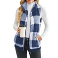 thumbnail image 1 of Innerwin Waistcoat Zip Up Ladies Fleece Vest Work Sleeveless Lightweight Sherpa Jacket Blue 2XL, 1 of 6