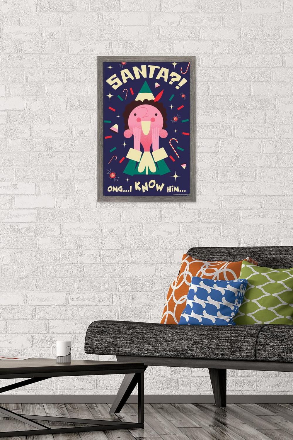 Elf - I Know Him Wall Poster, 14.725" x 22.375" Framed