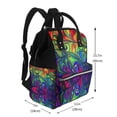 thumbnail image 2 of Wukai Pride Rainbow Mummy Backpac,&nbsp;Diaper Bag Purse Breast Pump Bag Purse Diaper Bag for swim,gym,workout,large capacity backpack, 2 of 5