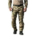 thumbnail image 2 of KIHOUT Pantalon de Randonnée pour Homme, Pantalon Cargo Camouflage en Ripstop, Pantalon d'Extérieur Tactique d'Alpinisme Décontracté à Multiples Poches, 2 of 5
