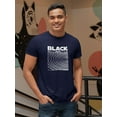 thumbnail image 2 of Black Whyte Techno Style T-Shirt Men -Image by Shutterstock, Male 3X-Large, 2 of 4