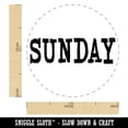 thumbnail image 2 of Sunday Text Self-Inking Rubber Stamp Ink Stamper - Pink Ink - Medium 1 Inch, 2 of 7