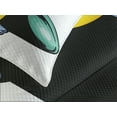 thumbnail image 4 of Ambesonne Shark Quilted Bedspread Set 3 Pcs, Grumpy Surfer Muscle Body, King Size, Jade Green Pale Blue, 4 of 5