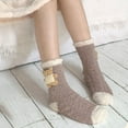 thumbnail image 2 of iOPQO Cute Fuzzy Socks, Fluzzy Socks, Socks for Women Crew, Slipper Socks for Women, Plush Socks, B One Size, 2 of 7
