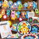 thumbnail image 4 of 1 set 130x220cm Robot theme party cloth Robot party cloth plates mugs Robot balloon boy Robot birthday party decoration 8Pcs forks, 4 of 5