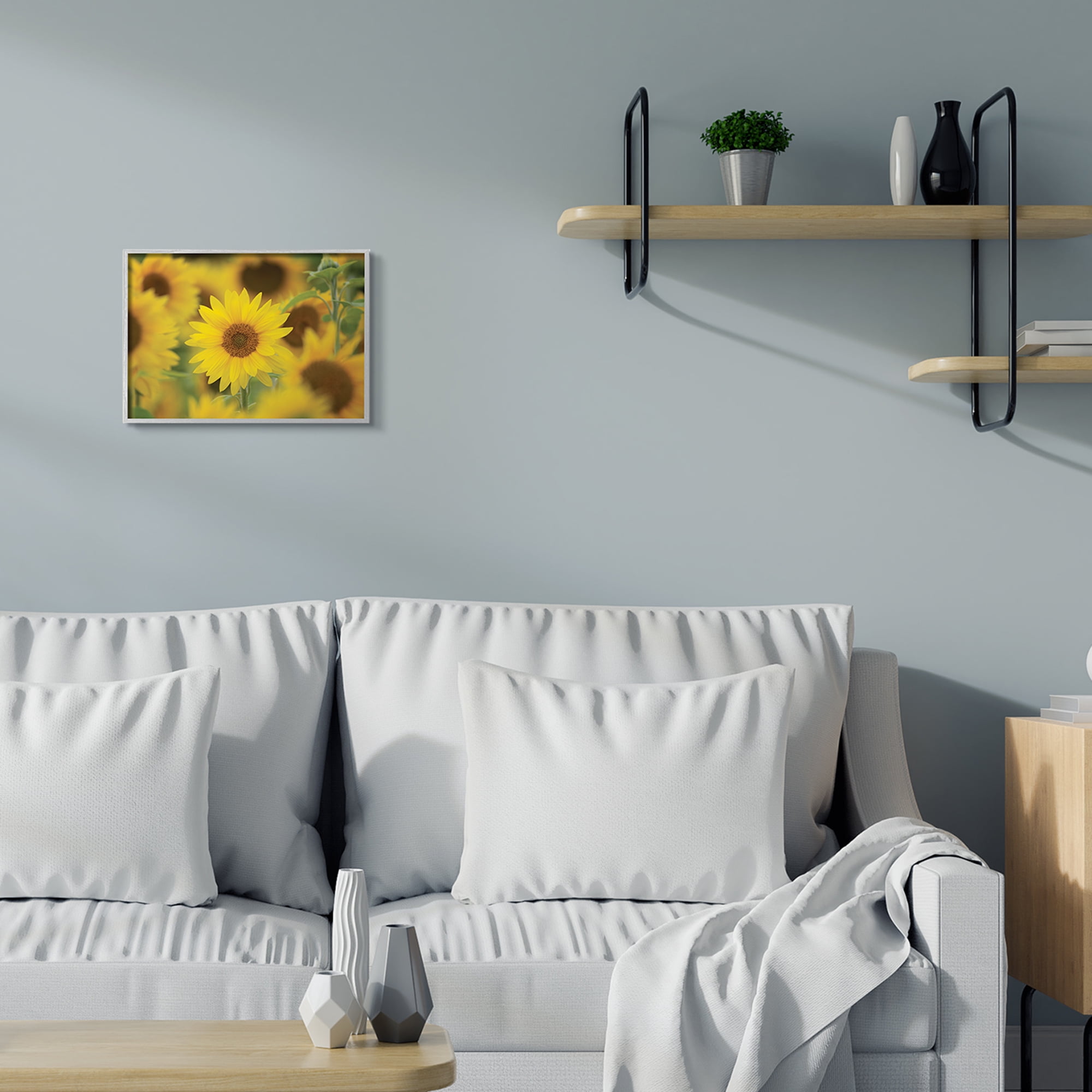 Stupell Industries Yellow Sunflower Nursery Field Directed Focus,11 x 14,Designed by Nancy Crowell
