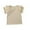 Beige, variant on Loopsun Toddler Girls Summer Tops, Children Solid Loose Girl Ruffle Sleeve Round Neck Blouses Top Beige 6-7 Years